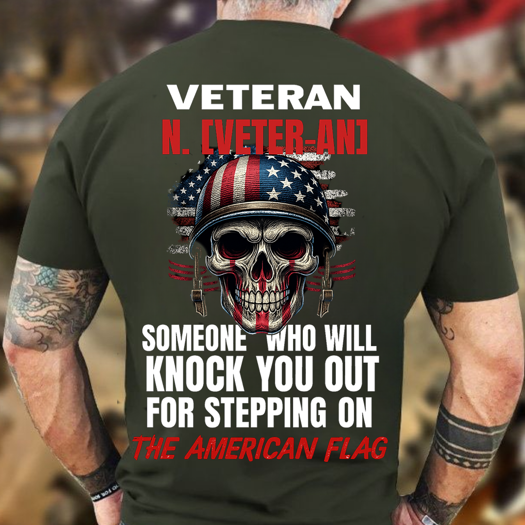 U.S. Veteran Shirt - Veteran (Noun) - Funny Veteran Shirt, Perfect Gift For Veteran - Bold Military Humor