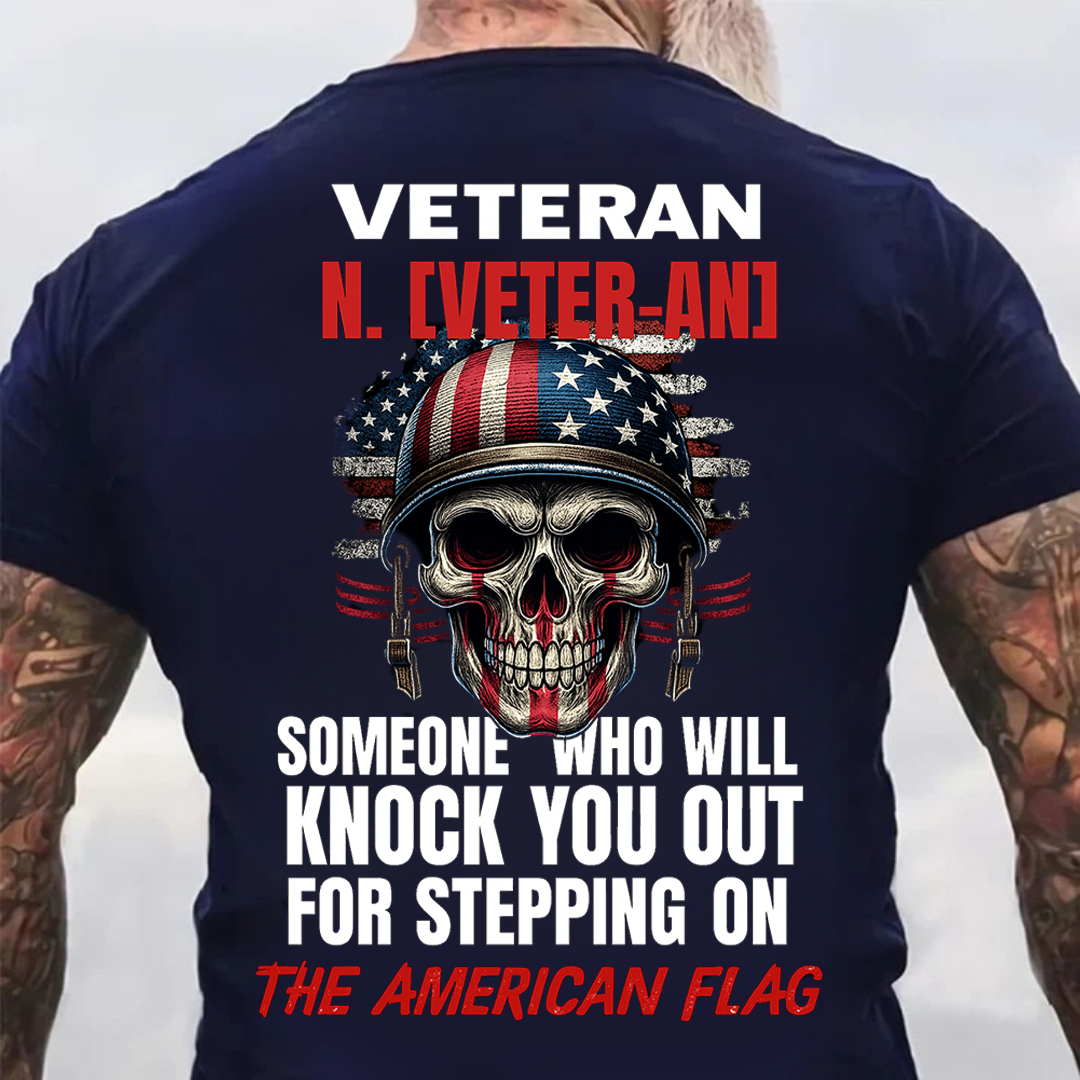 U.S. Veteran Shirt - Veteran (Noun) - Funny Veteran Shirt, Perfect Gift For Veteran - Bold Military Humor