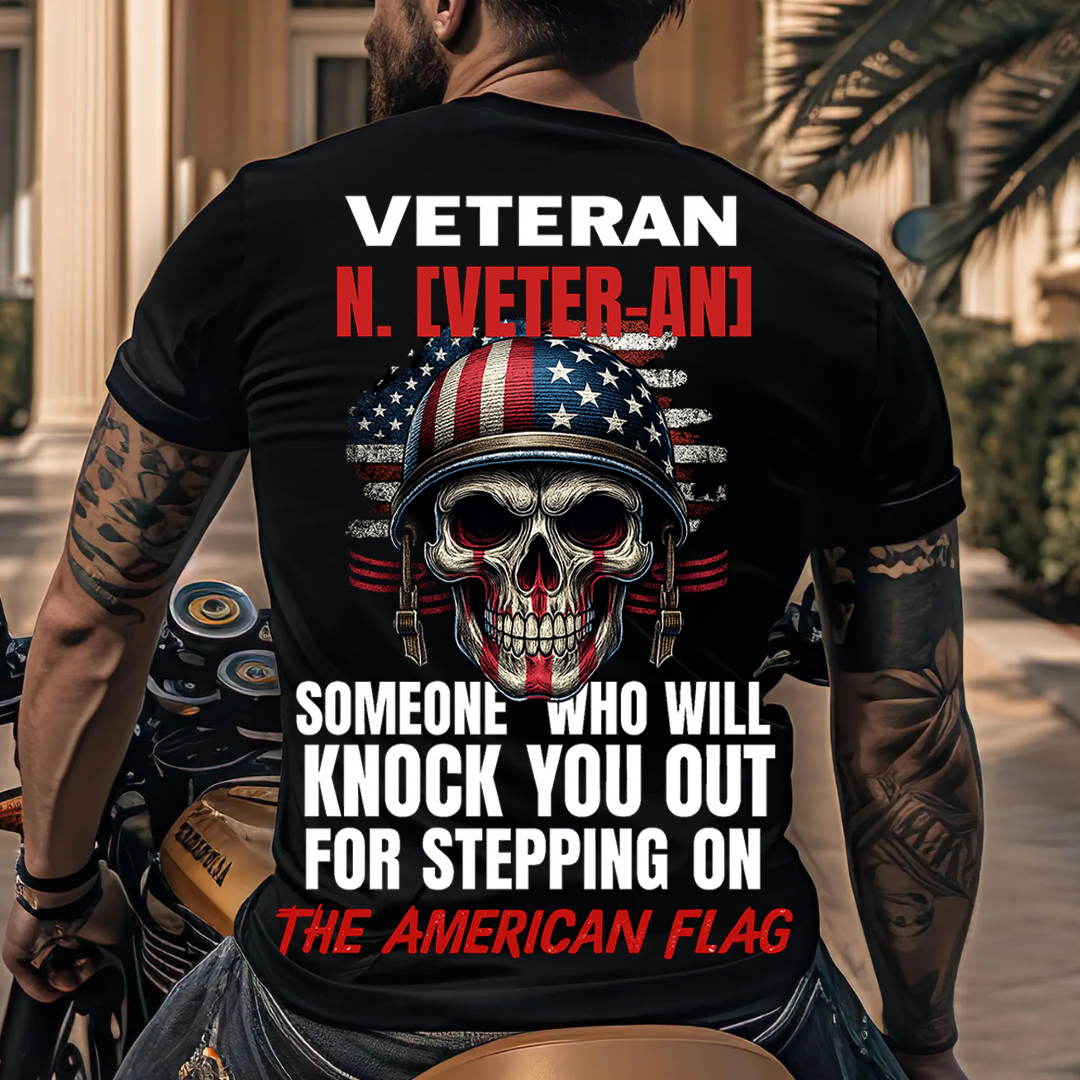 U.S. Veteran Shirt - Veteran (Noun) - Funny Veteran Shirt, Perfect Gift For Veteran - Bold Military Humor
