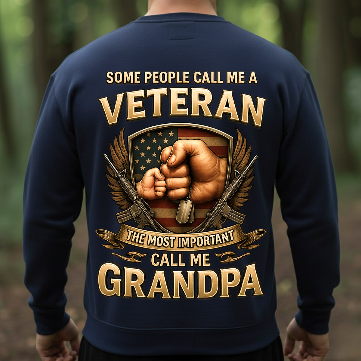 Veteran Grandpa Shirt – Proud Military Grandpa Gift – Some Call Me Veteran The Most Important Call Me Grandpa Tee