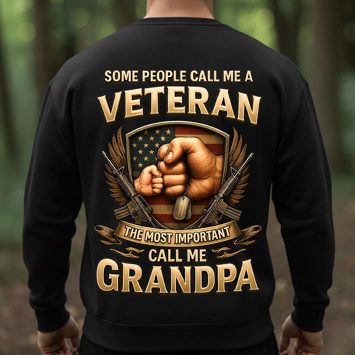 Veteran Grandpa Shirt – Proud Military Grandpa Gift – Some Call Me Veteran The Most Important Call Me Grandpa Tee
