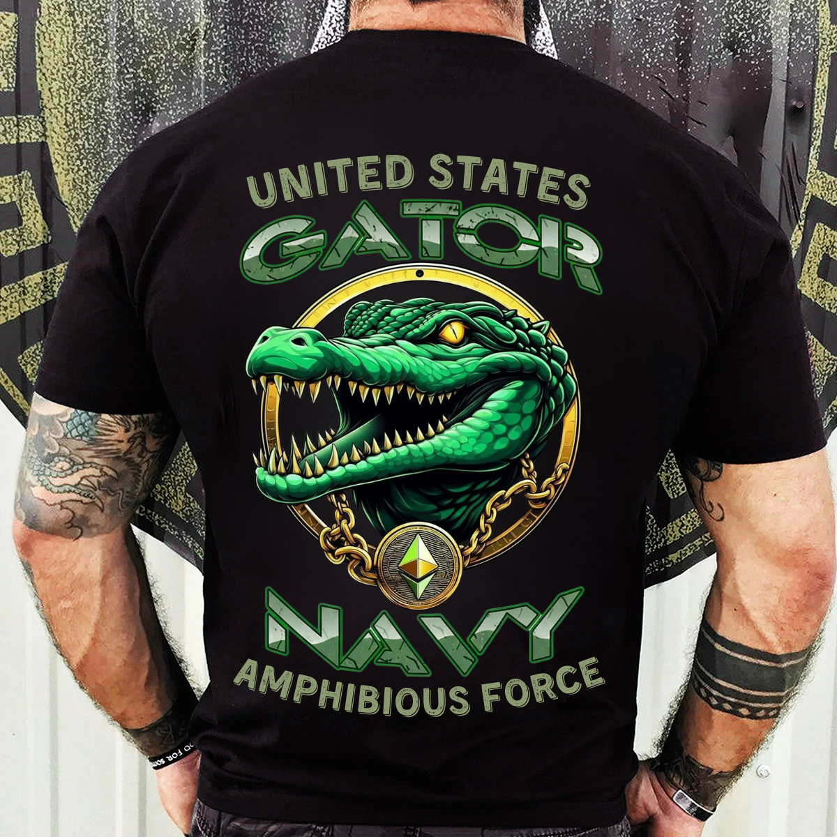 US Navy Veteran Shirt – Gator Amphibious Force Pride – Bold Military Tee