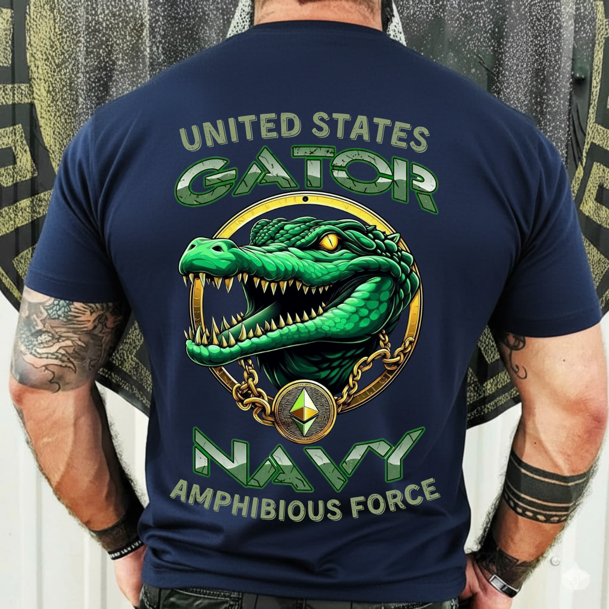 US Navy Veteran Shirt – Gator Amphibious Force Pride – Bold Military Tee