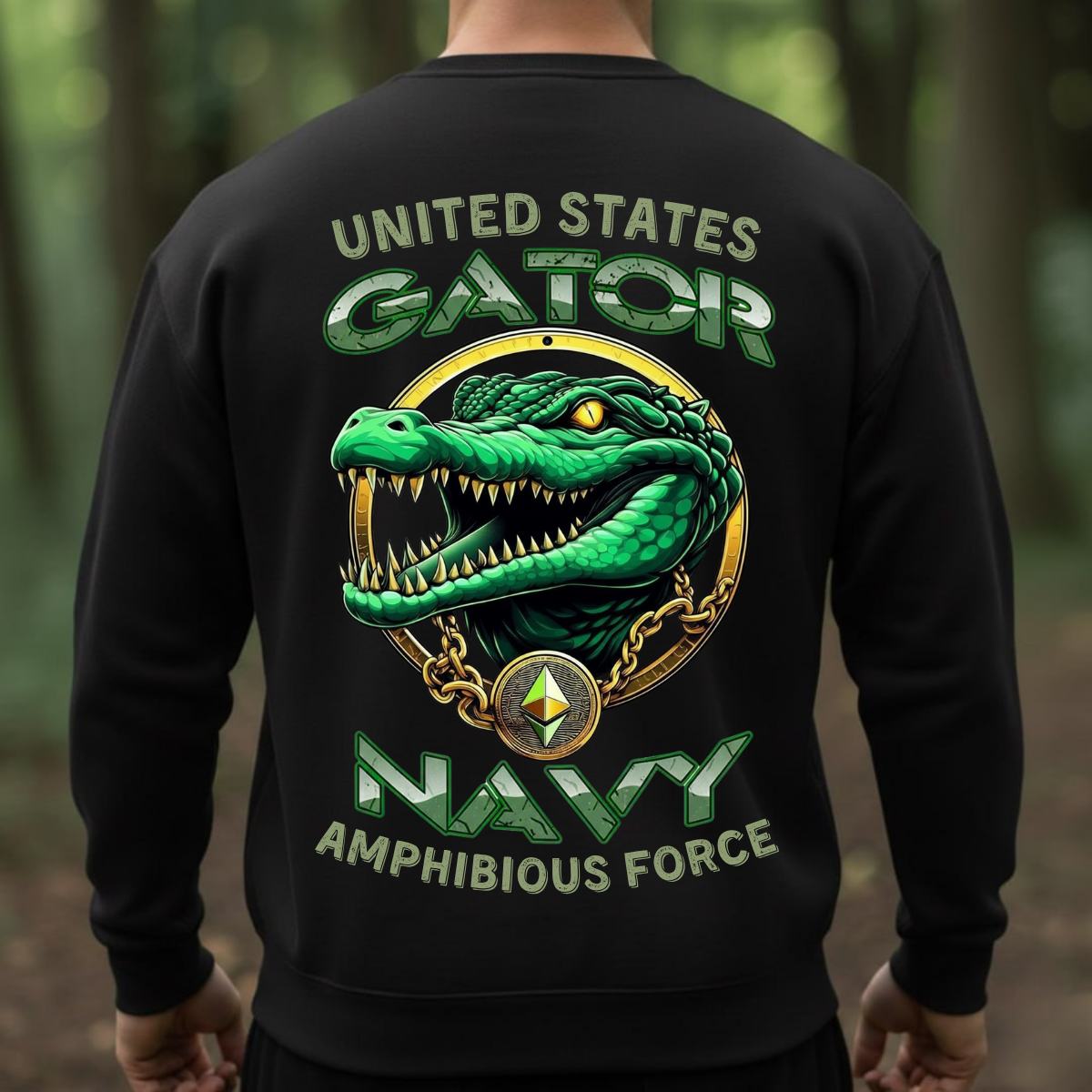 US Navy Veteran Shirt – Gator Amphibious Force Pride – Bold Military Tee