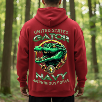 US Navy Veteran Shirt – Gator Amphibious Force Pride – Bold Military Tee