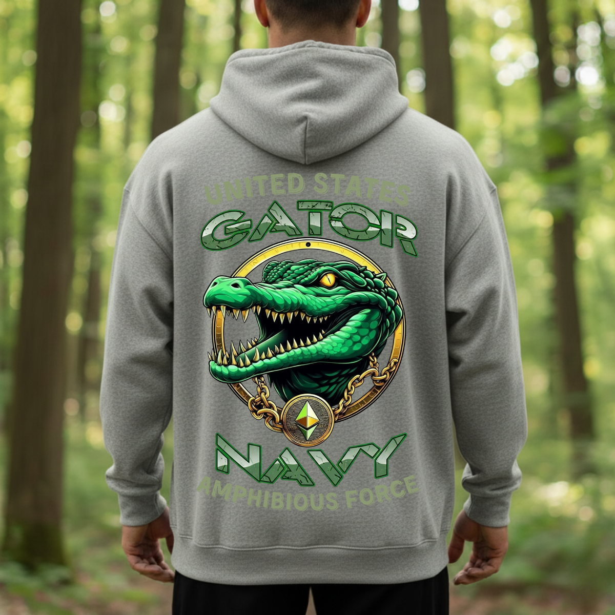 US Navy Veteran Shirt – Gator Amphibious Force Pride – Bold Military Tee