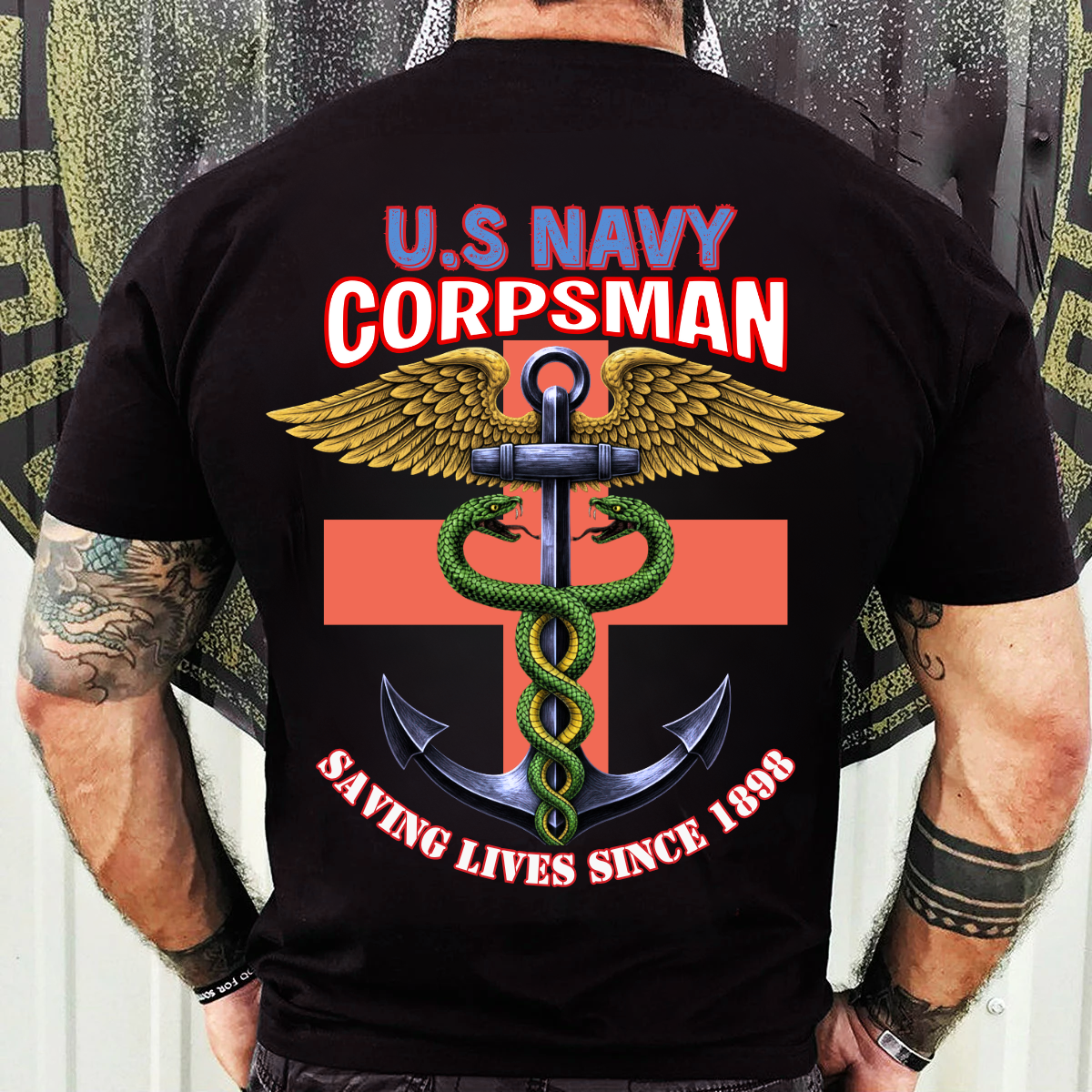 Navy Veteran Shirt – Saving Lives Since 1898 Corpsman Pride – U.S. Military Medic Tee