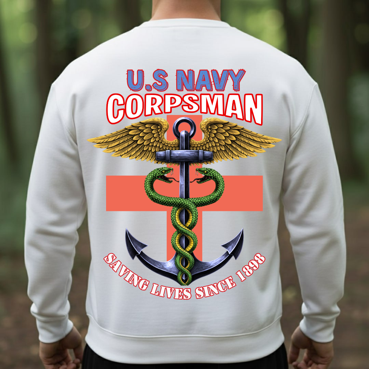 Navy Veteran Shirt – Saving Lives Since 1898 Corpsman Pride – U.S. Military Medic Tee