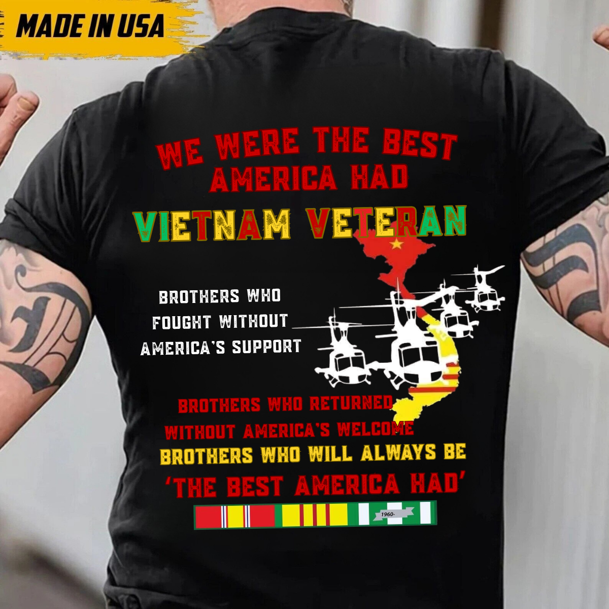Vietnam Veteran Tribute Shirt, U.S. Vietnam Veteran Shirt, Honor, Sacrifice, and Brotherhood