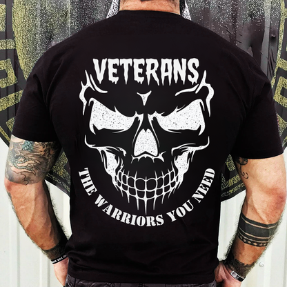 Bold Skull Graphic T-Shirt, Sweatshirt, Hoodie – The Warriors You Need – Military Veterans Apparel