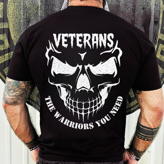 Bold Skull Graphic T-Shirt, Sweatshirt, Hoodie – The Warriors You Need – Military Veterans Apparel