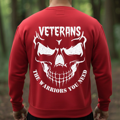 Bold Skull Graphic T-Shirt, Sweatshirt, Hoodie – The Warriors You Need – Military Veterans Apparel