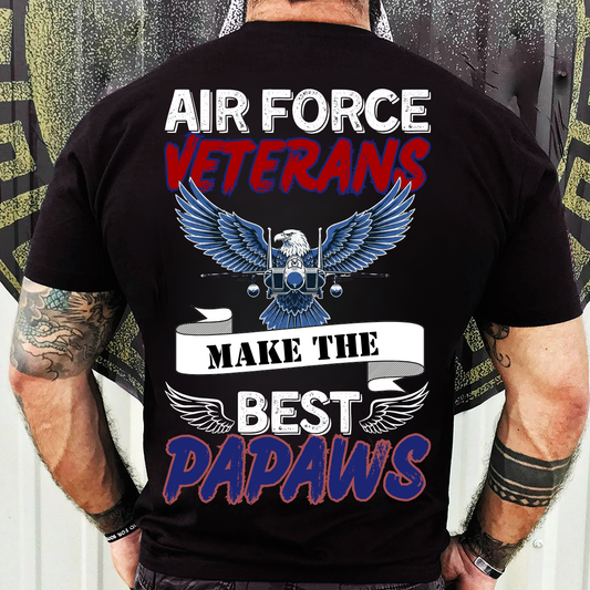 US Air Force Veteran Shirt – Papaw Gift for Grandpa – Proud Military Tee