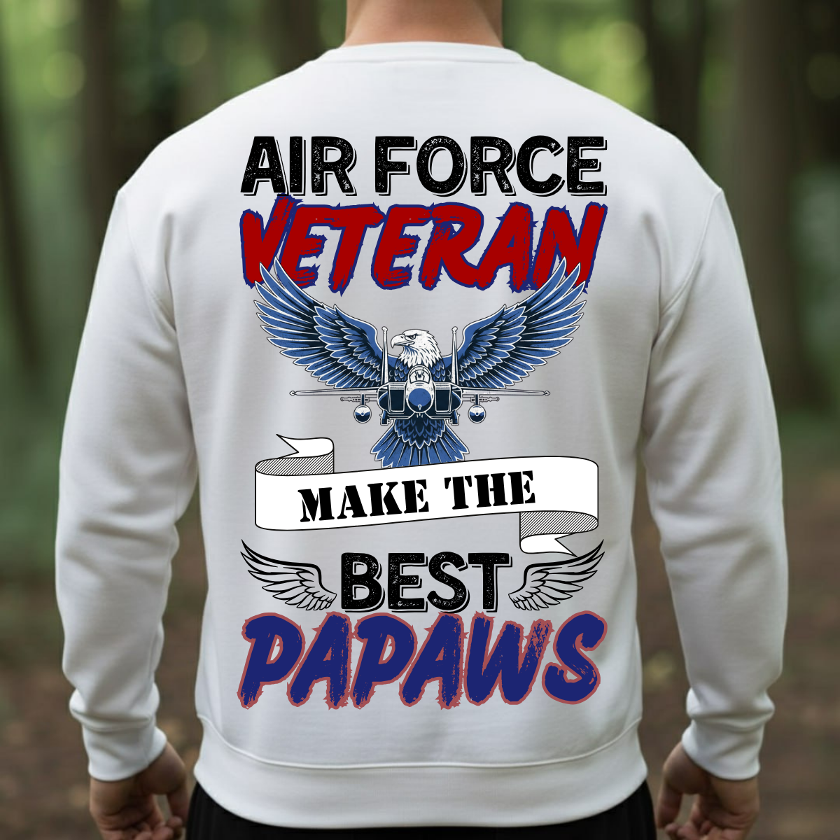 US Air Force Veteran Shirt – Papaw Gift for Grandpa – Proud Military Tee