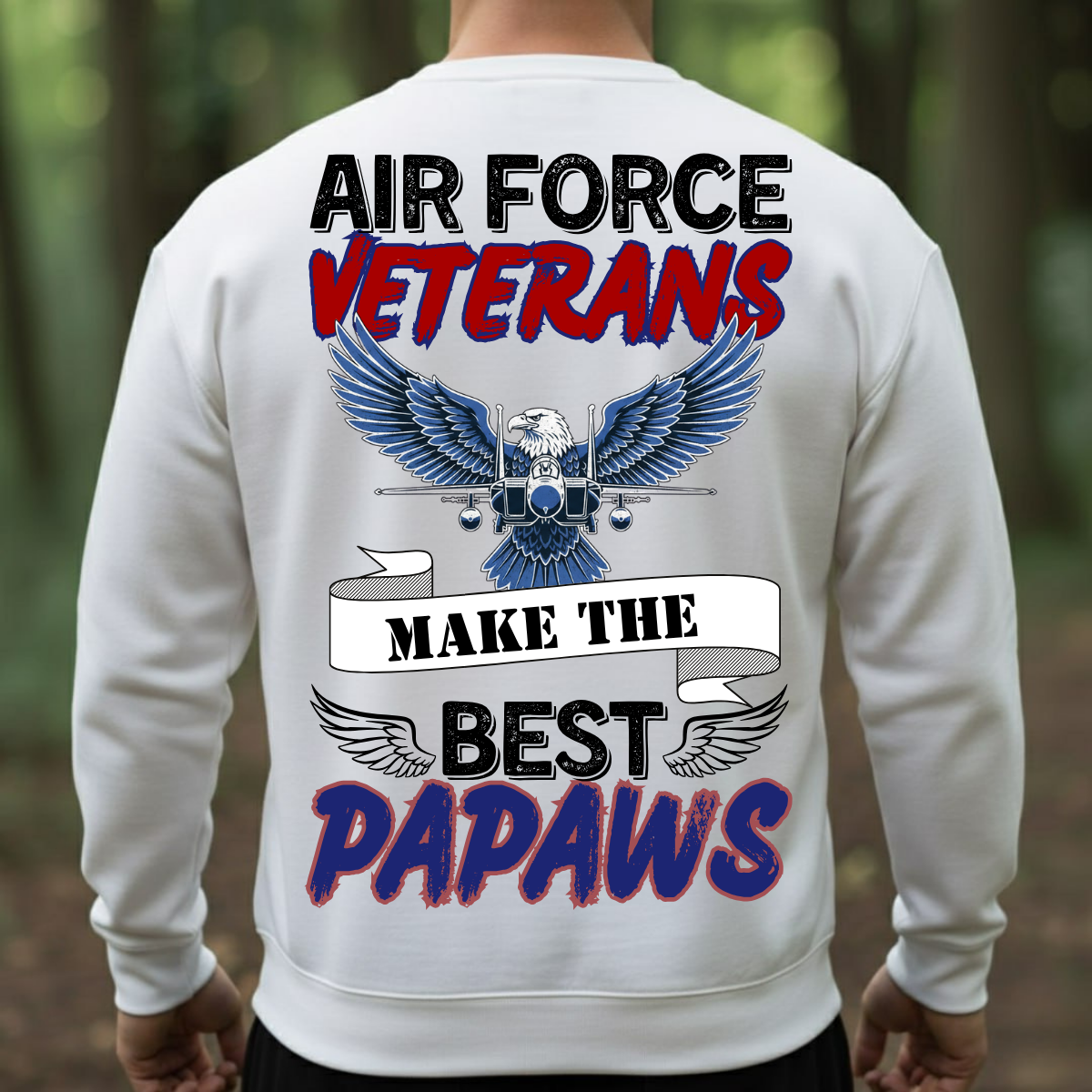 US Air Force Veteran Shirt – Papaw Gift for Grandpa – Proud Military Tee