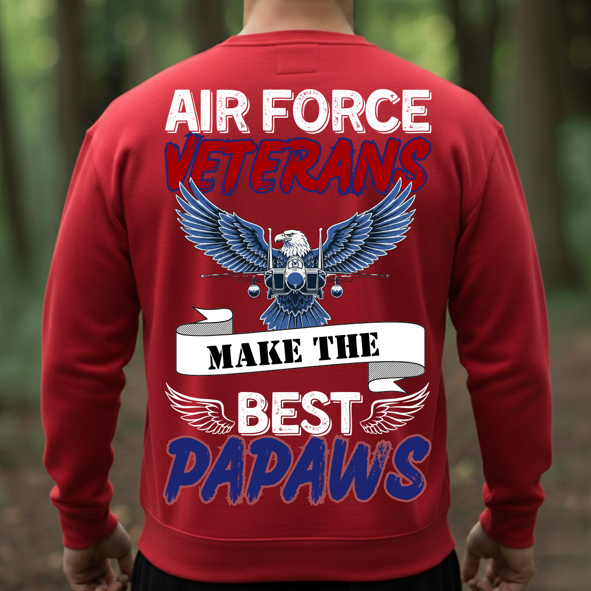 US Air Force Veteran Shirt – Papaw Gift for Grandpa – Proud Military Tee