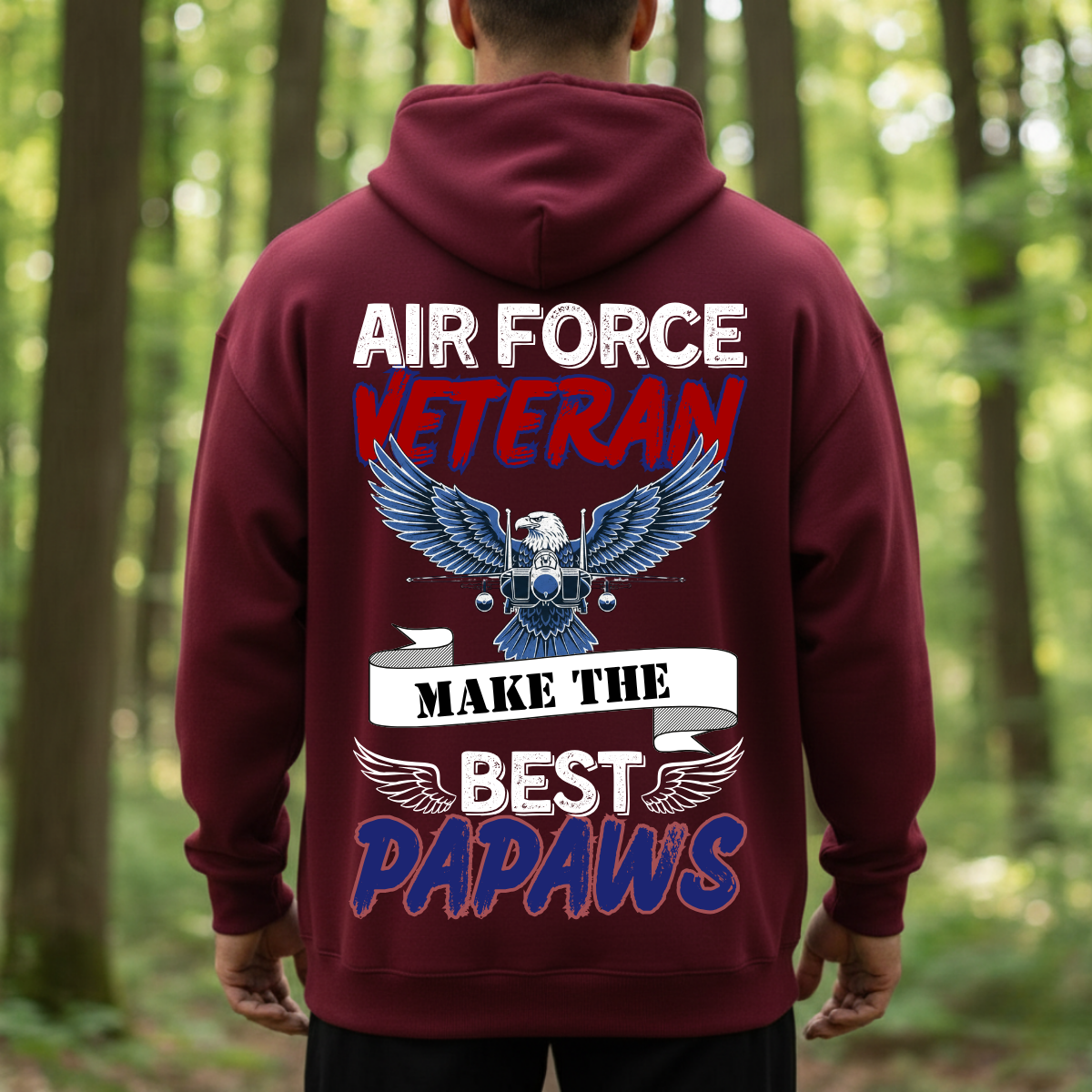 US Air Force Veteran Shirt – Papaw Gift for Grandpa – Proud Military Tee