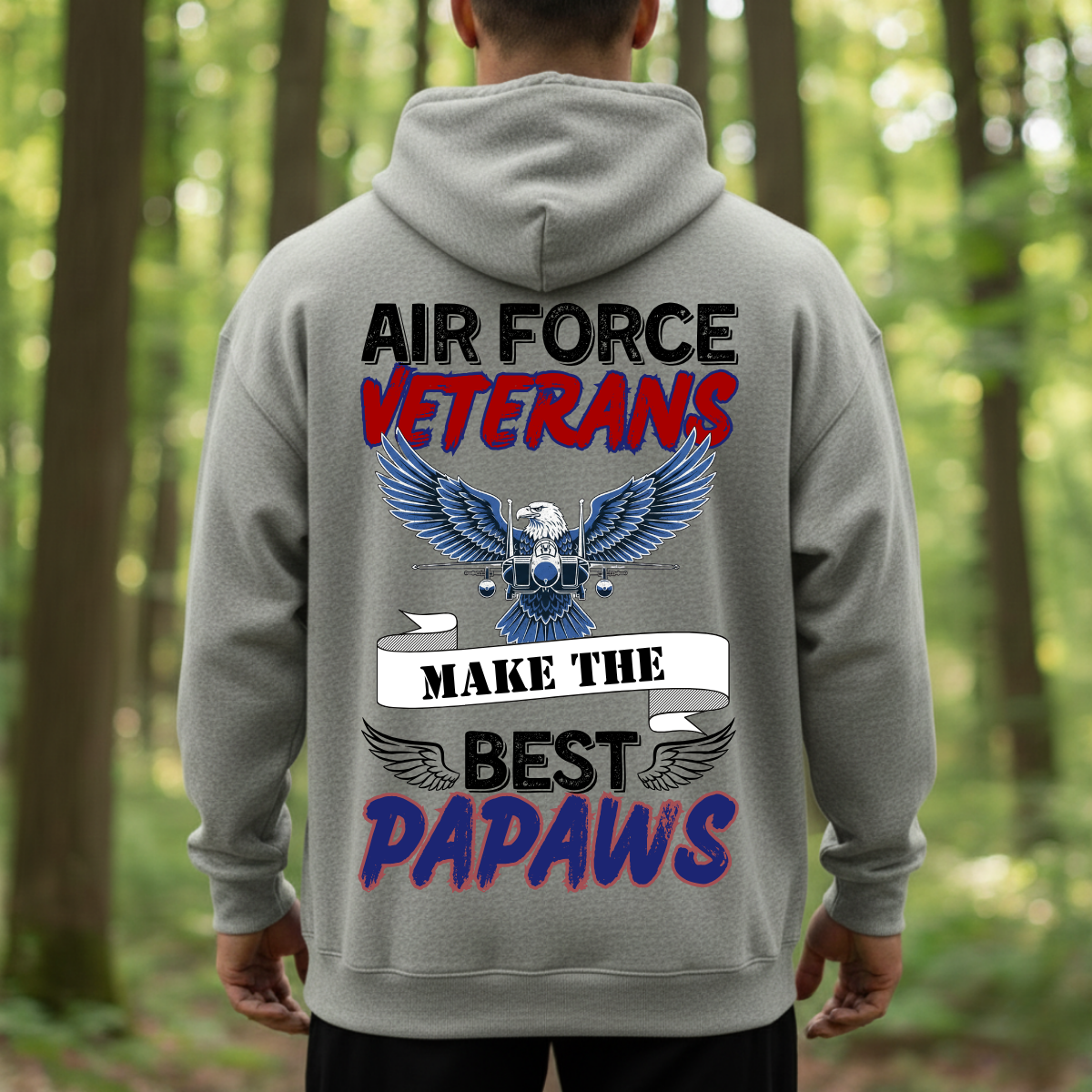US Air Force Veteran Shirt – Papaw Gift for Grandpa – Proud Military Tee