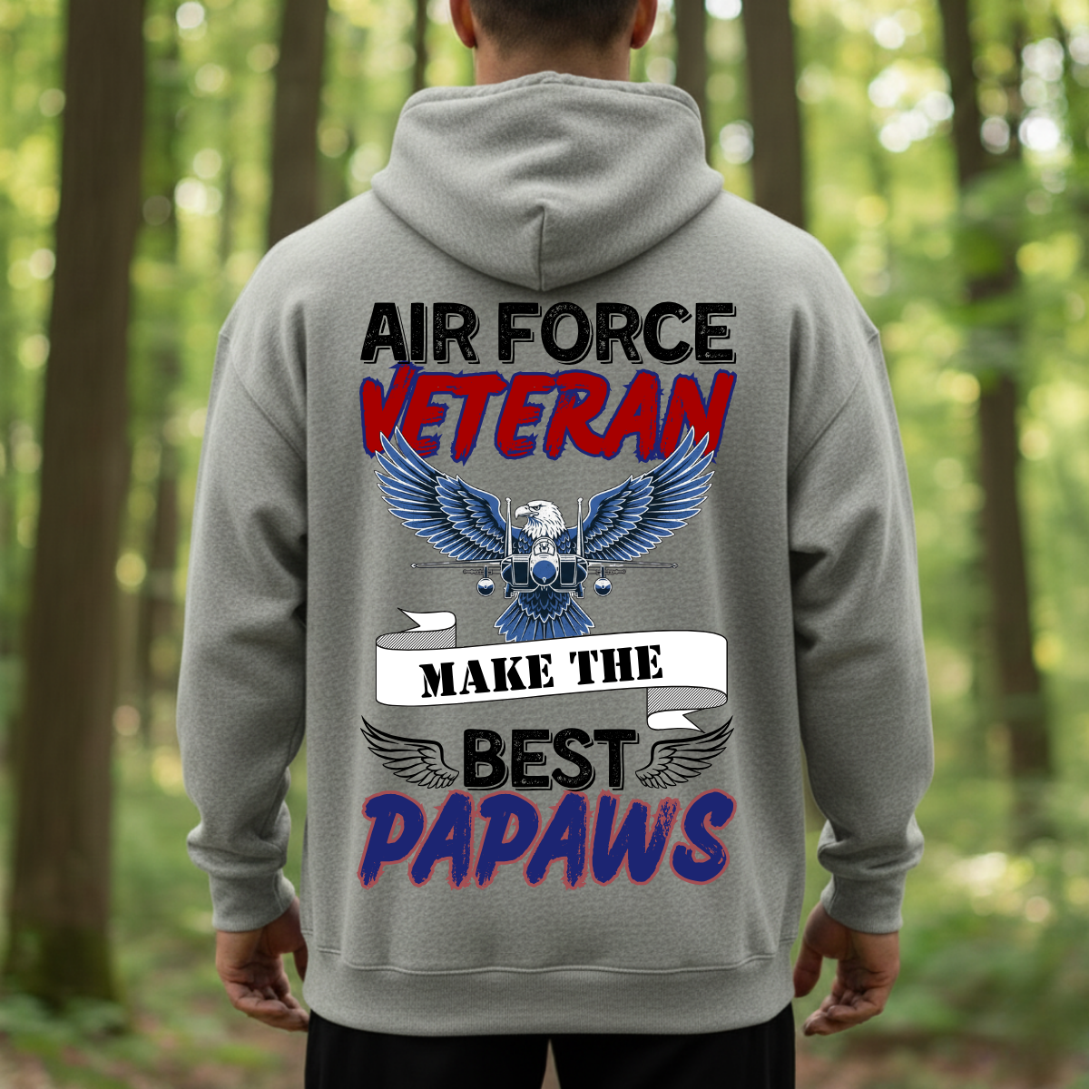 US Air Force Veteran Shirt – Papaw Gift for Grandpa – Proud Military Tee