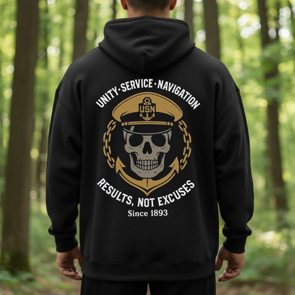 US Navy Chief Veteran T-Shirt, Sweatshirt, Hoodie – Unity Service Navigation Since 1893 Military Pride Patriotic Tee