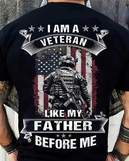 Like My Father Before Me Veteran T-Shirt – A Legacy of Service, Veteran T-shirts as gifts