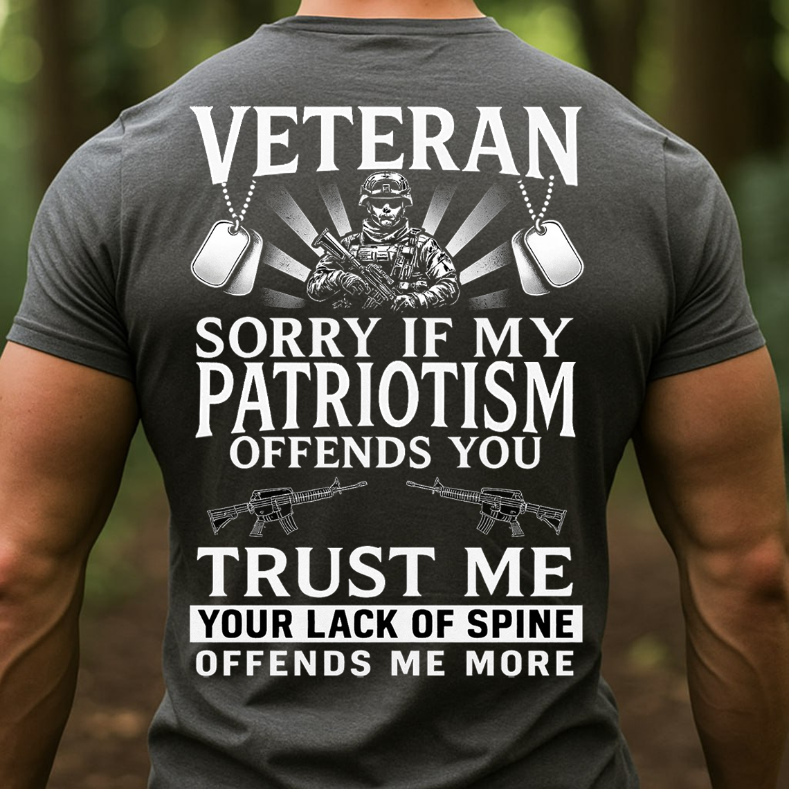 Veteran T-Shirt, Sweatshirt, Hoodie – Sorry If My Patriotism Offends You Tee, Proud American Military Veteran Shirt for Men, Patriotic Gift