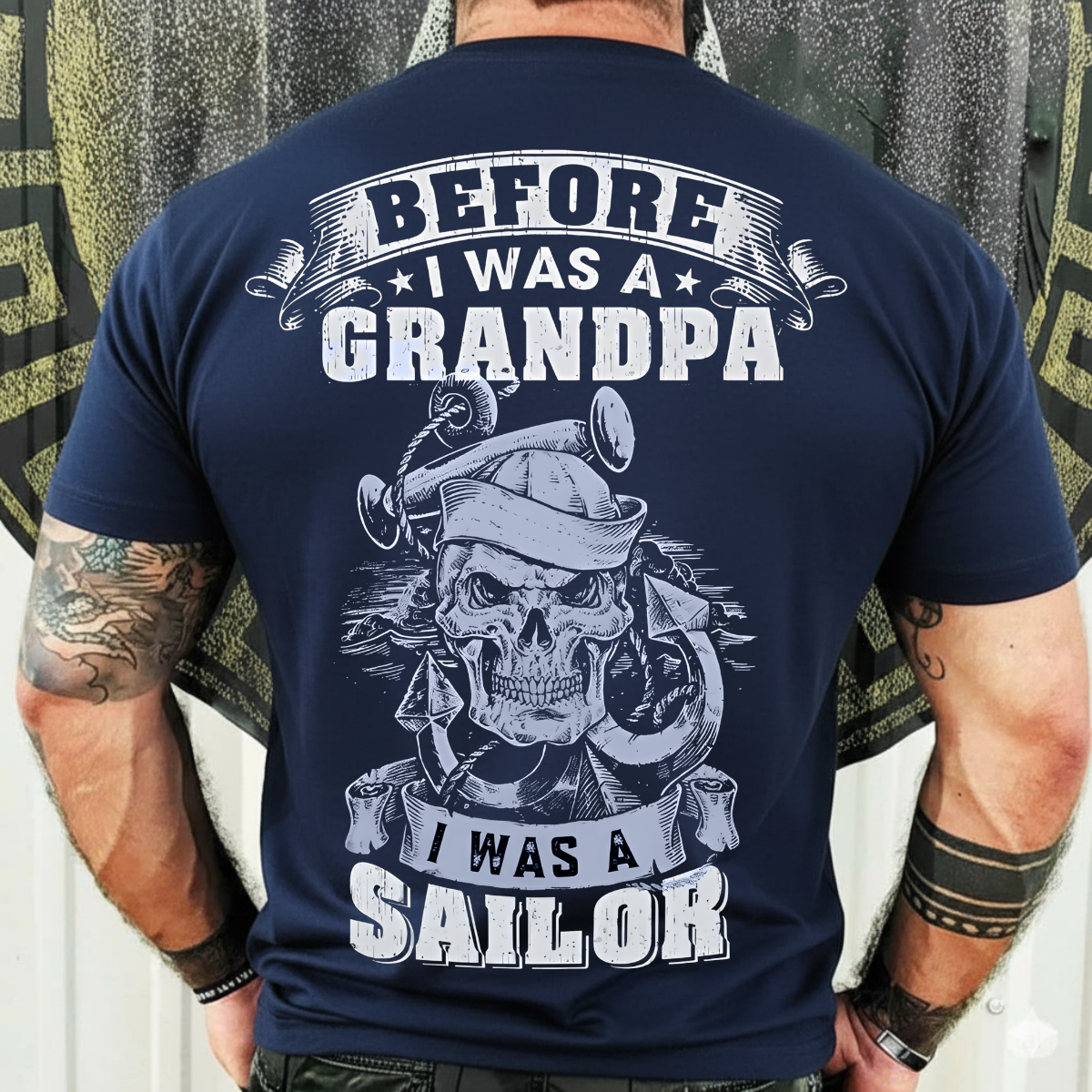 Proud Navy Grandpa Tee – Before I Was A Grandpa, I Was A Sailor