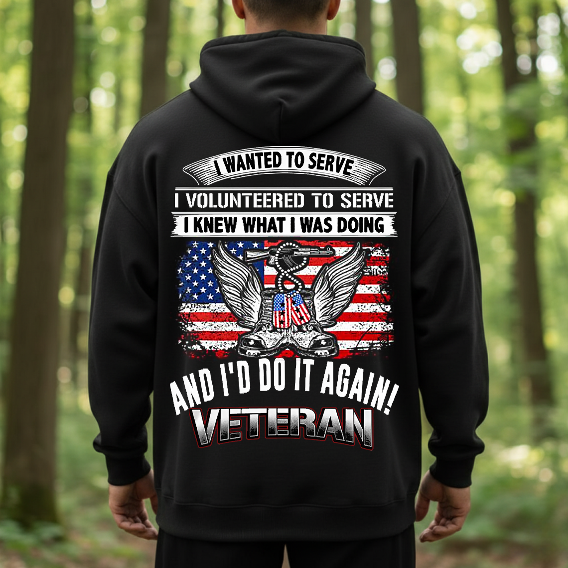 I Wanted to Serve Veteran Shirt, Sweatshirt, Hoodie – Proud Military Service T-Shirt for Men and Women