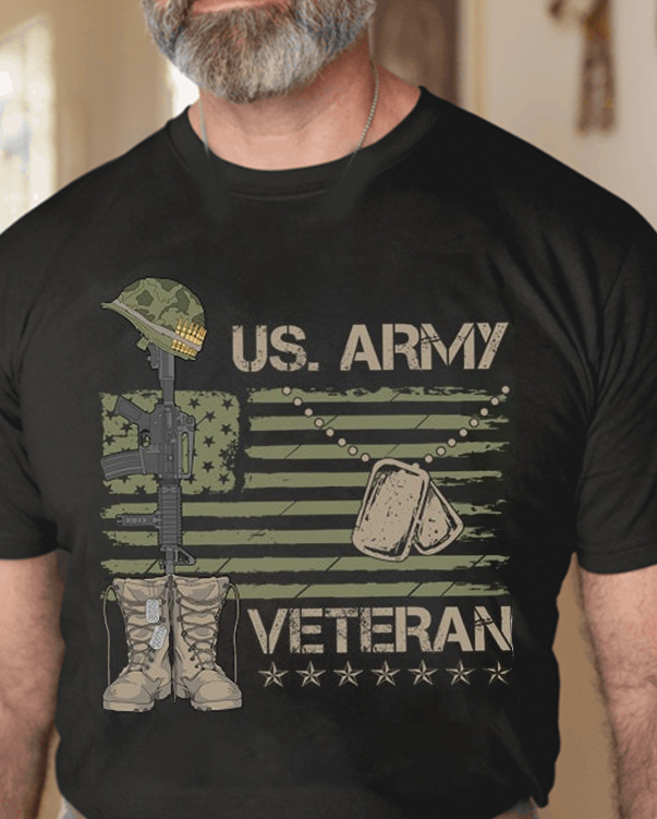 Us Army Veteran Flag Veteran T Shirt
