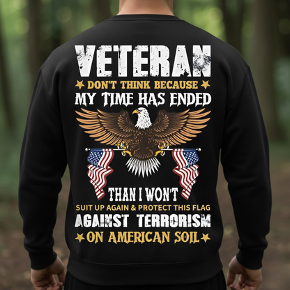 Veteran Eagle Shirt, Sweatshirt, Hoodie – Patriotic American Flag T-Shirt for Men, Proud Veteran Gift