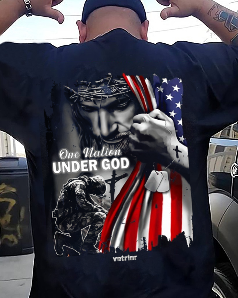 One Nation Under God – A Patriotic T-Shirt Honoring Veterans, Faith, and Freedom