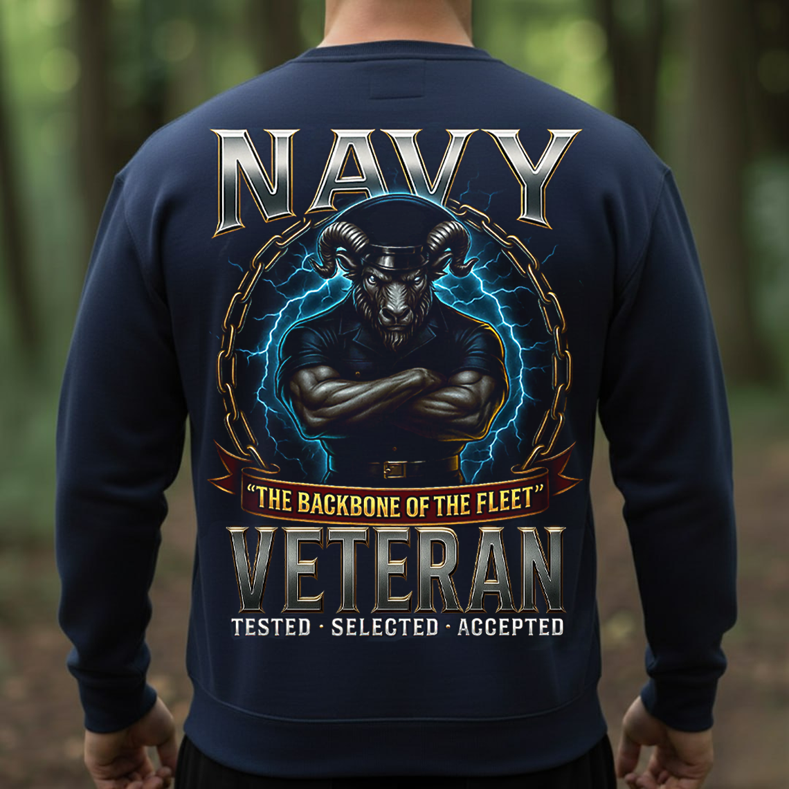 Proud Navy Veteran T-Shirt, Sweatshirt, Hoodie – Tested, Selected, Accepted Military Pride Gift