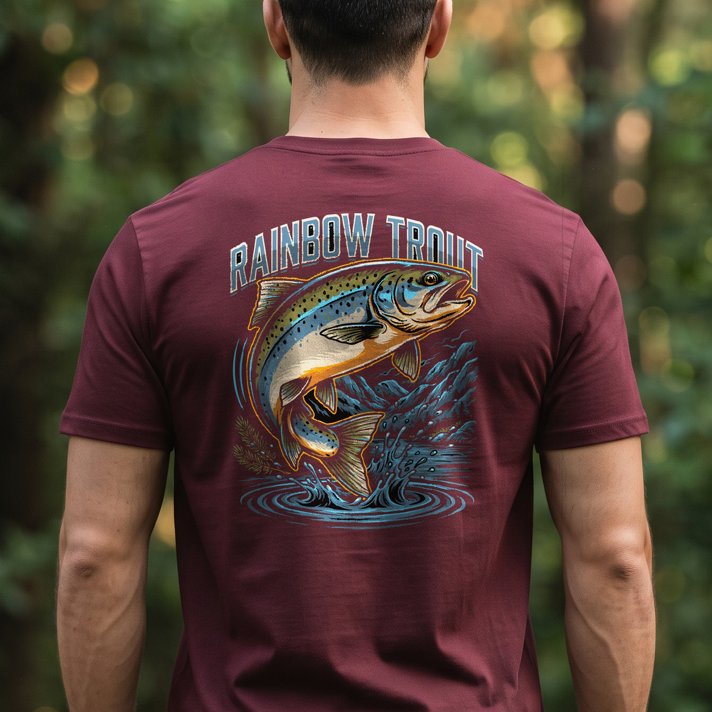 "Rainbow Trout" T-Shirt – Fishing Angler Outdoor Gift for Fishermen