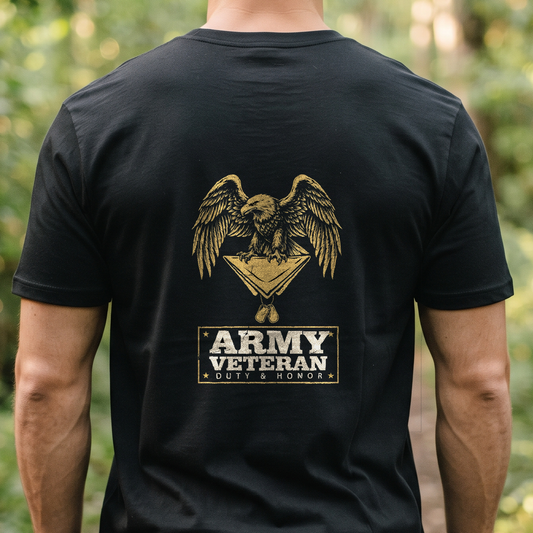 "Army Veteran" T-Shirt – Patriotic Military Veteran Pride Gift for Veterans Day
