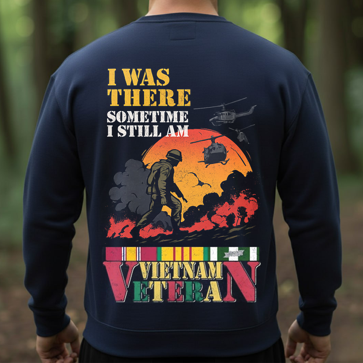Vietnam Veteran Shirt – I Was There, Sometime I Still Am – US Army Tribute Tee - Soldier Silhouette