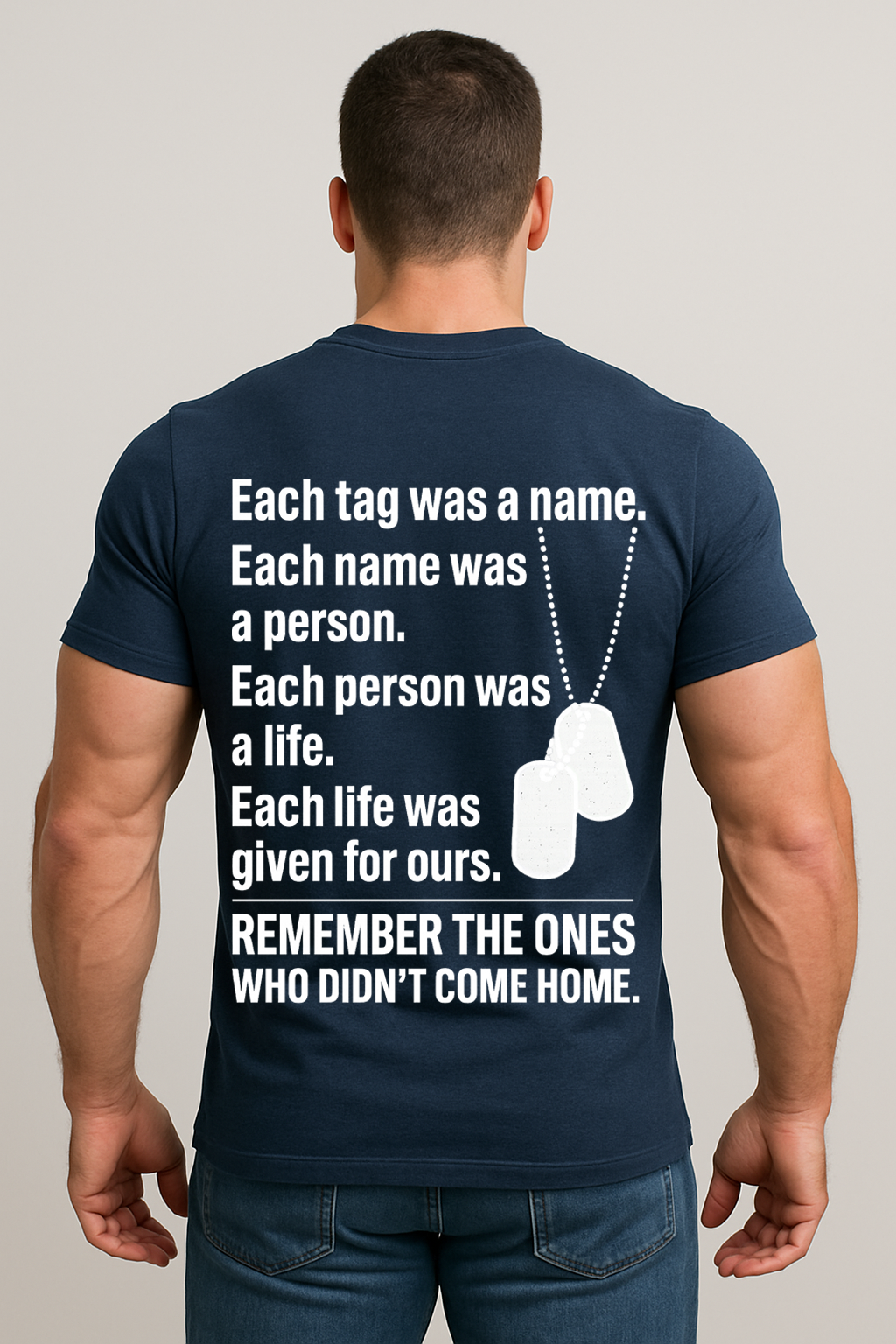 Veteran Memorial T-Shirt – Remember the Fallen Soldiers, Military Dog Tag Shirt, Patriotic Army Veteran Gift