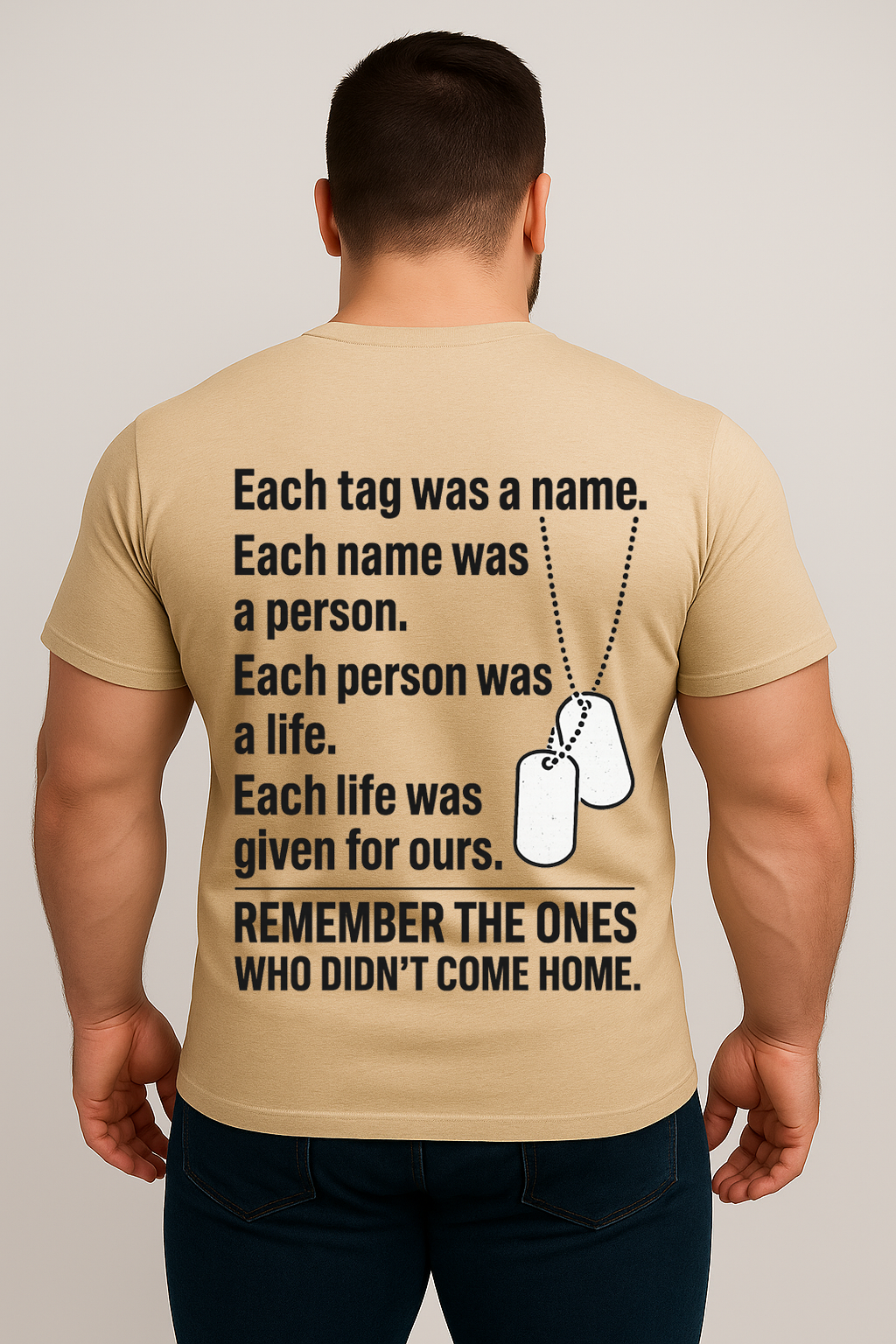 Veteran Memorial T-Shirt – Remember the Fallen Soldiers, Military Dog Tag Shirt, Patriotic Army Veteran Gift
