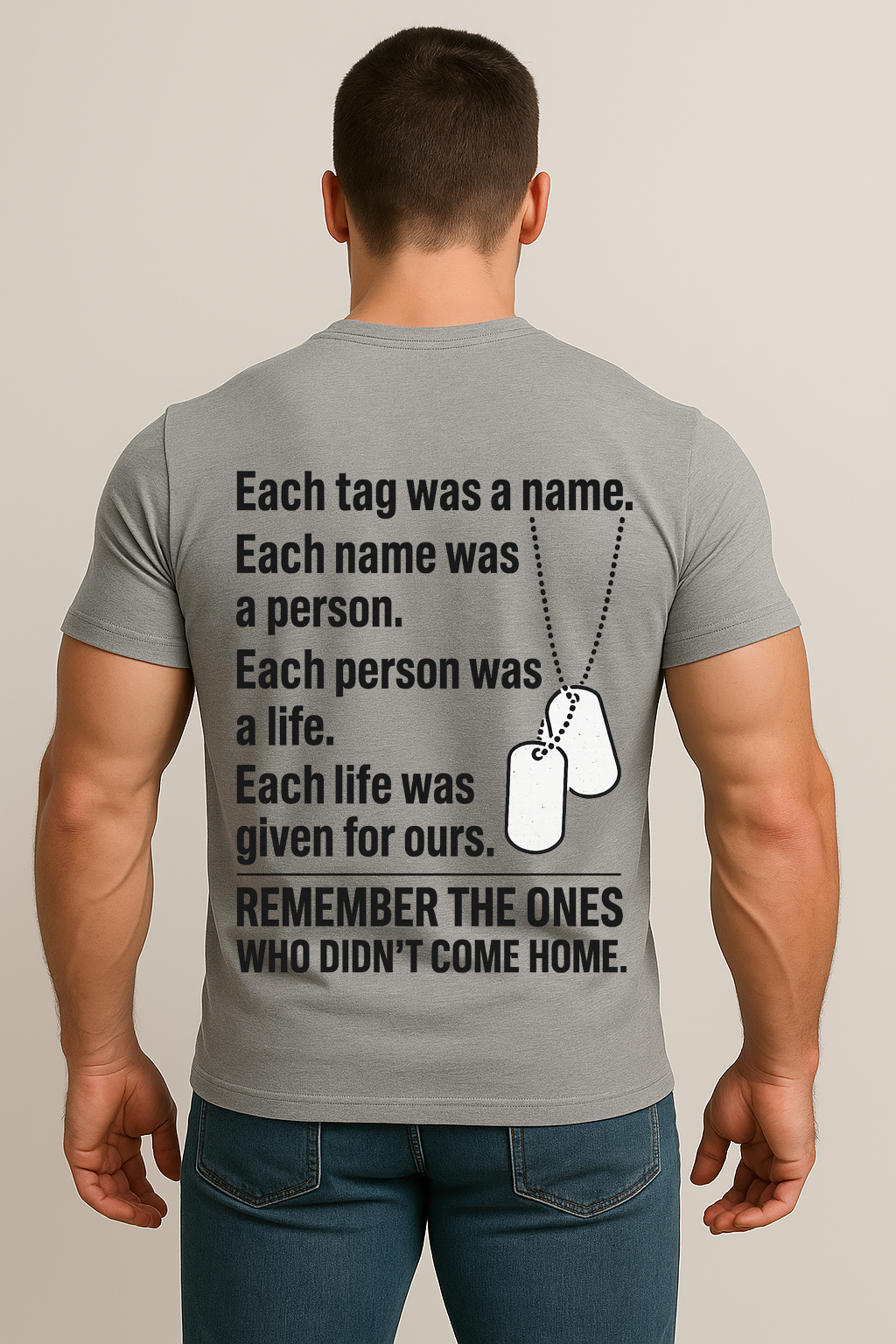 Veteran Memorial T-Shirt – Remember the Fallen Soldiers, Military Dog Tag Shirt, Patriotic Army Veteran Gift