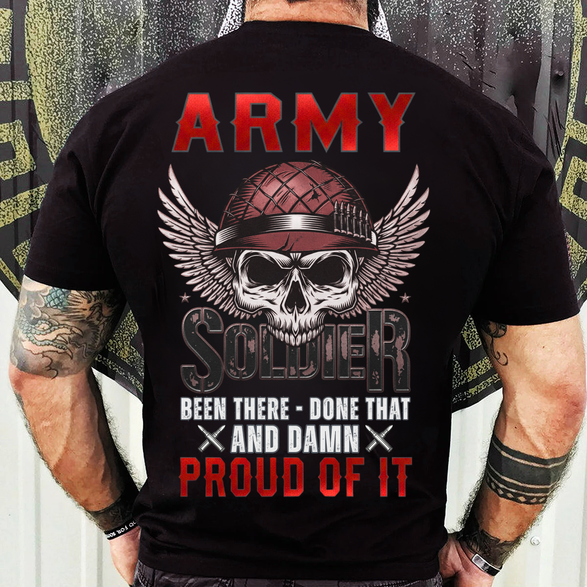 Army Soldier Veteran Shirt – Been There Done That – Military Pride Gift Tee