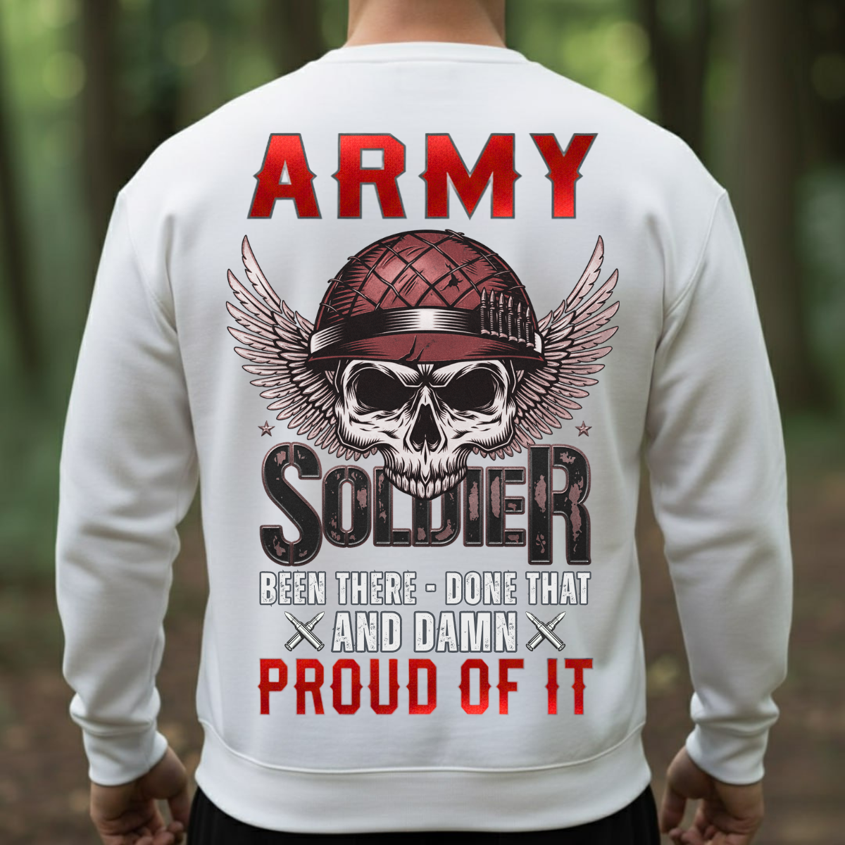 Army Soldier Veteran Shirt – Been There Done That – Military Pride Gift Tee