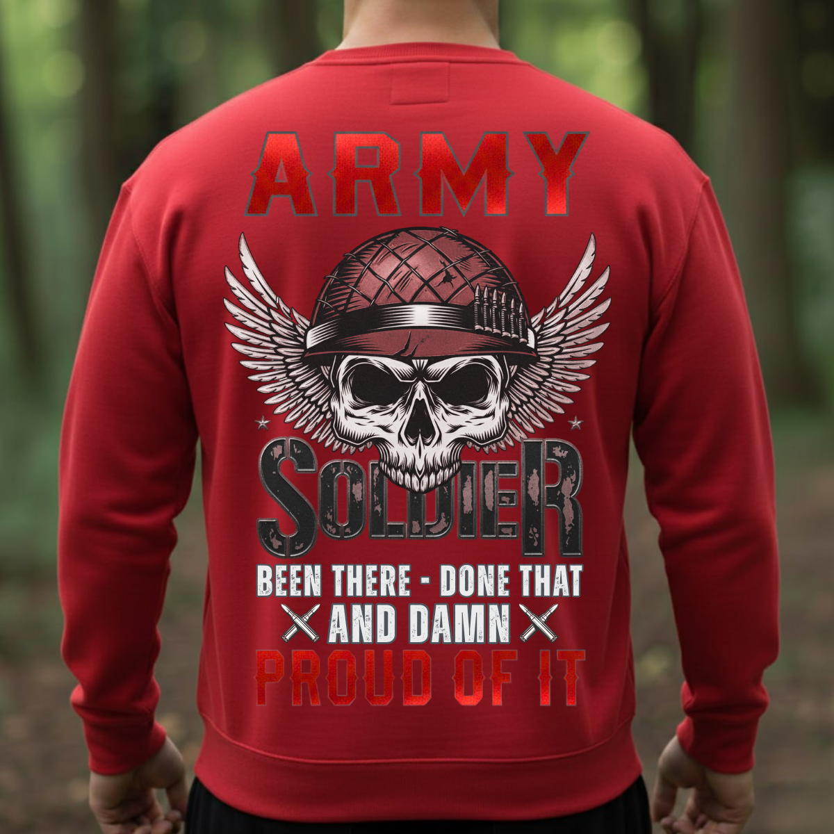 Army Soldier Veteran Shirt – Been There Done That – Military Pride Gift Tee