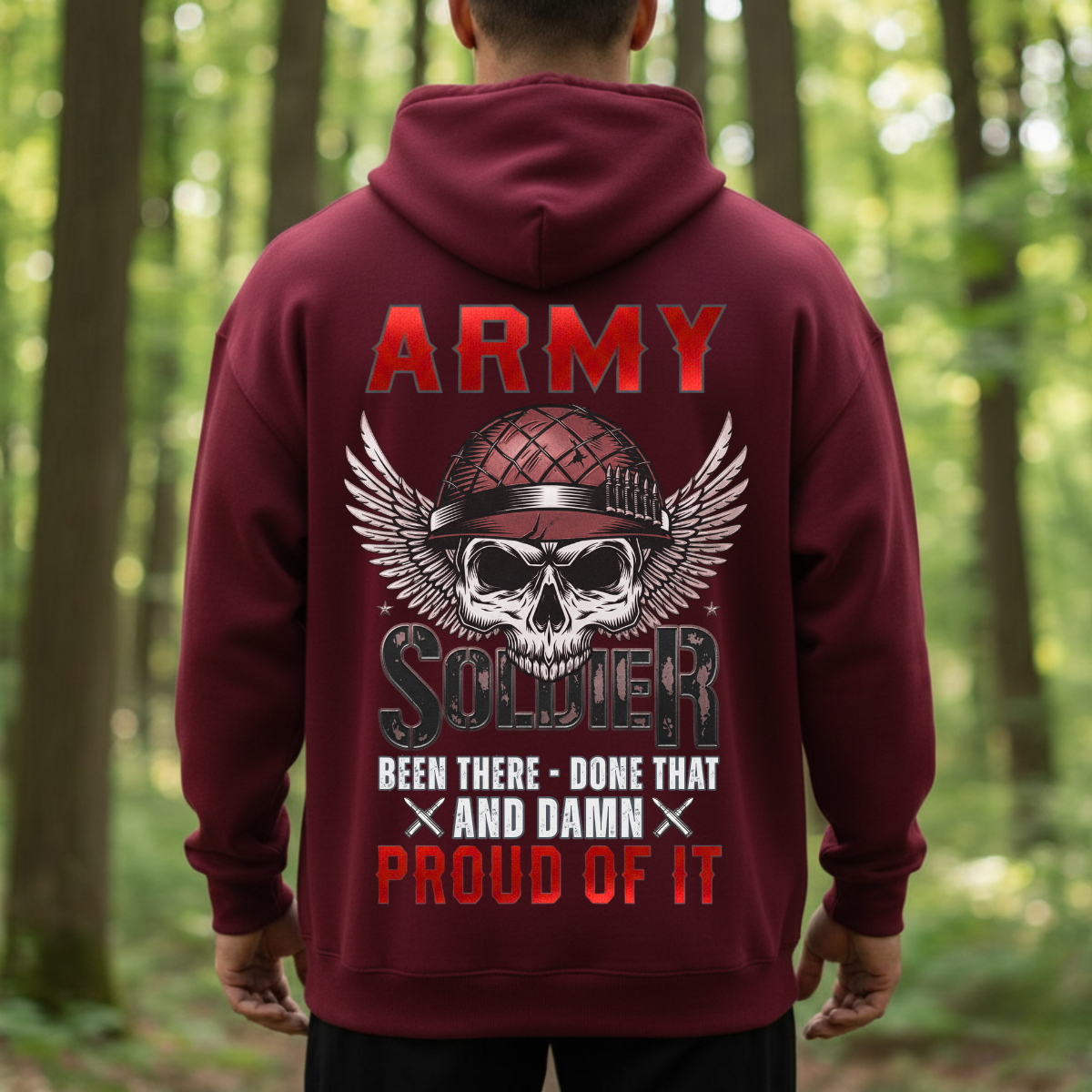 Army Soldier Veteran Shirt – Been There Done That – Military Pride Gift Tee