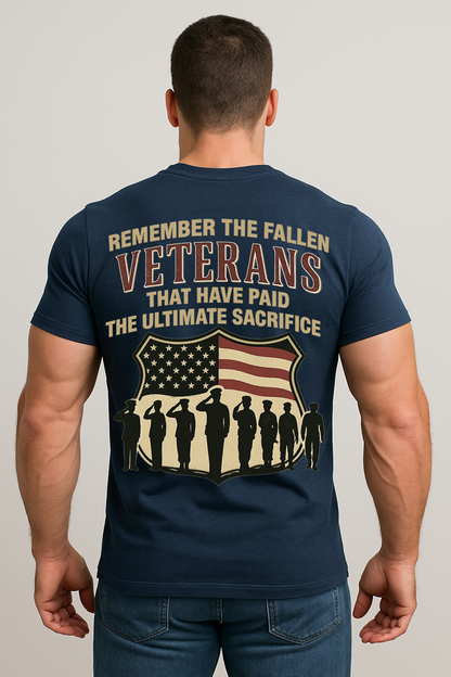 Military Veteran Memorial T-Shirt – Honor Those Who Paid the Ultimate Sacrifice