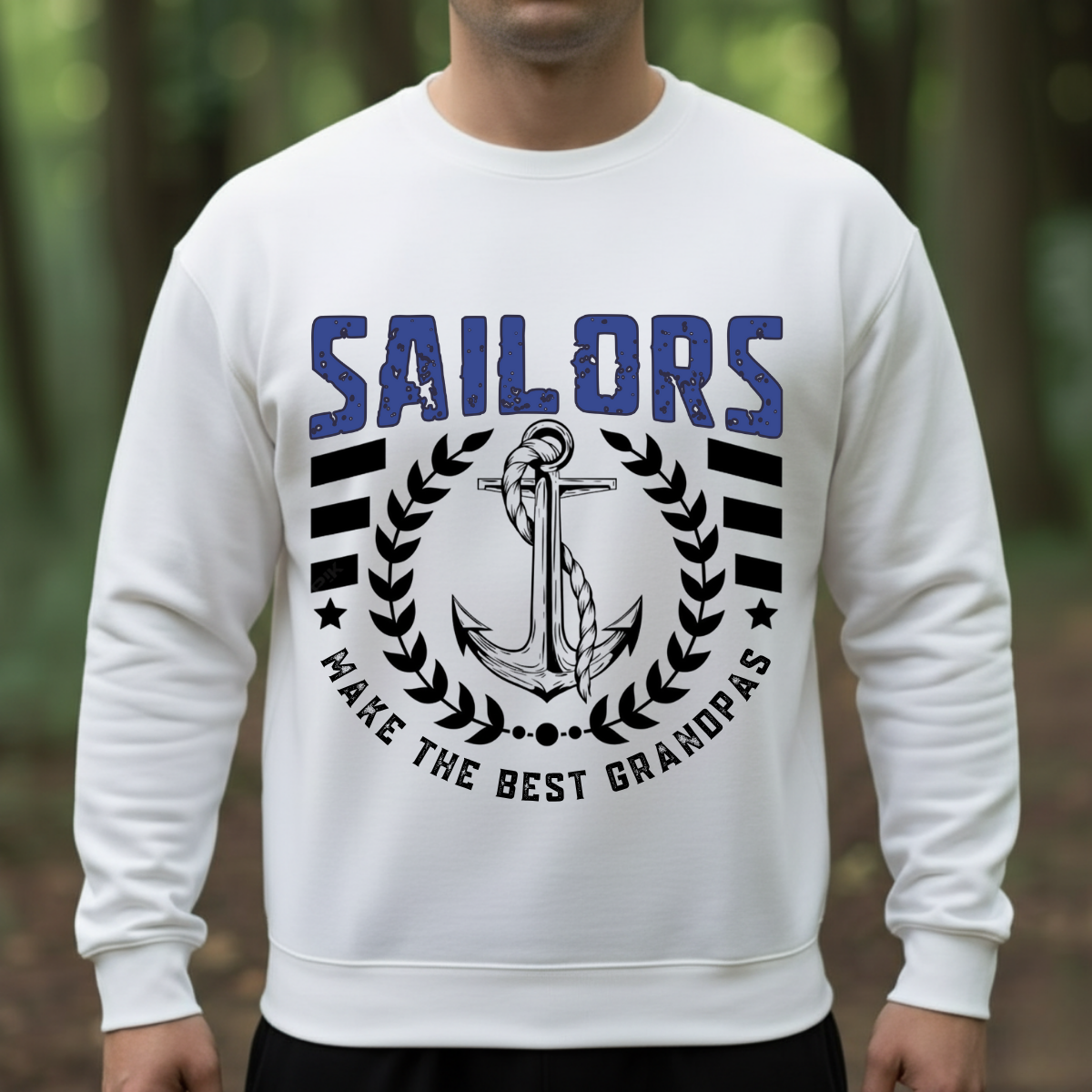 Sailor T-Shirt, Sweatshirt, Hoodie – Sailors Make The Best Grandpas – Military Family Gift