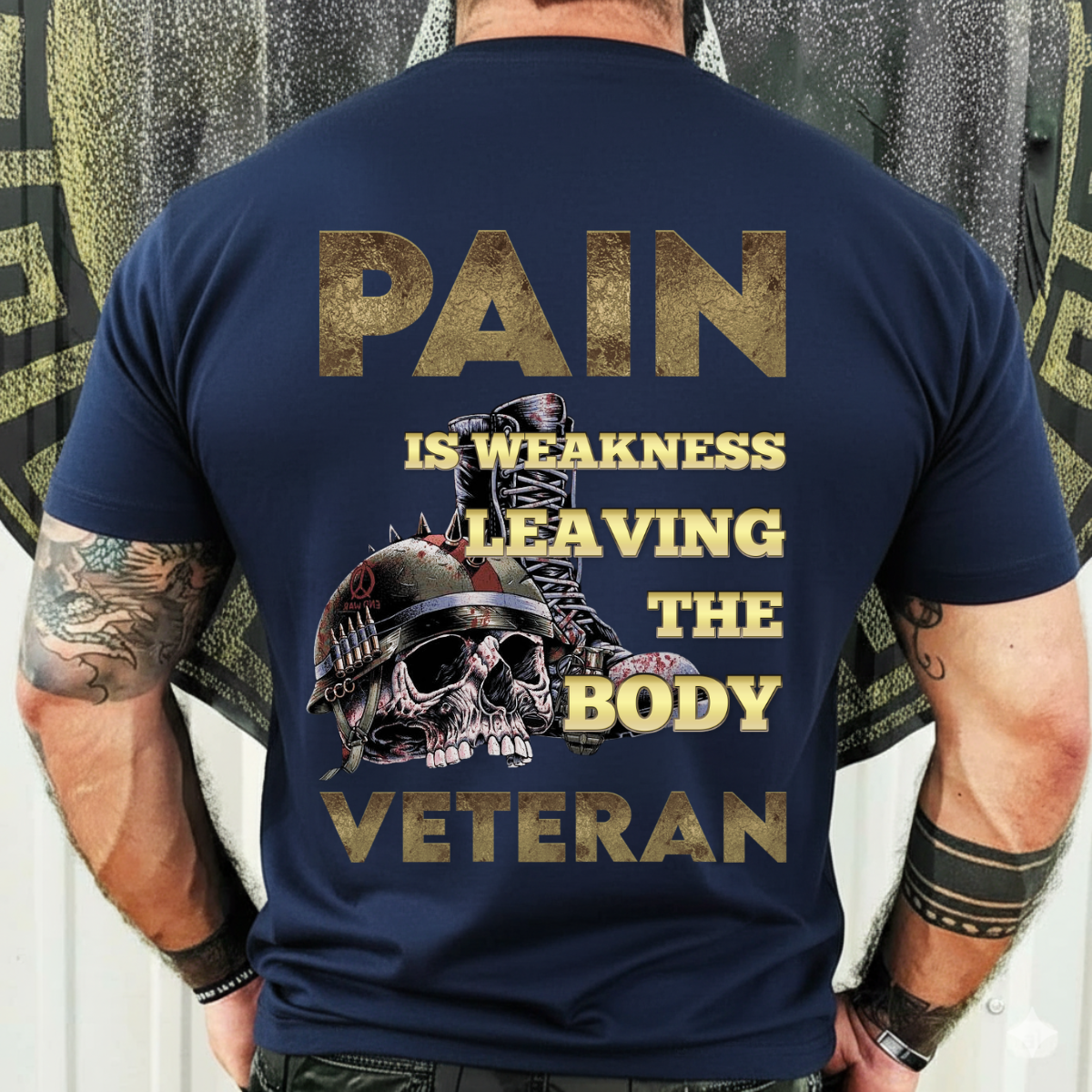 Veteran T-Shirt, Sweatshirt, Hoodie – Pain Is Weakness Leaving the Body – Military Motivation Apparel