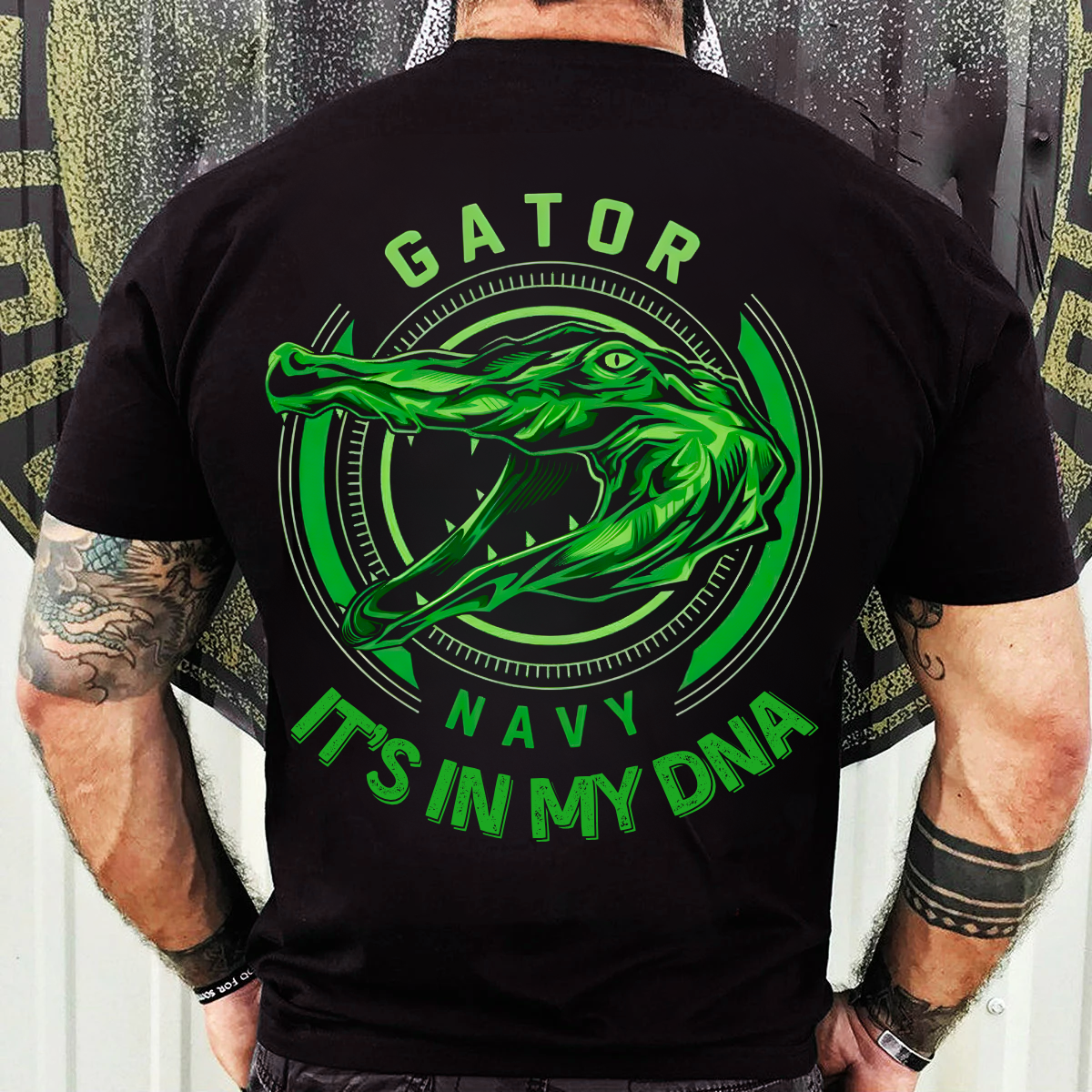 Gator Navy Shirt – It’s In My DNA – US Navy Alligator Pride Veteran Tee