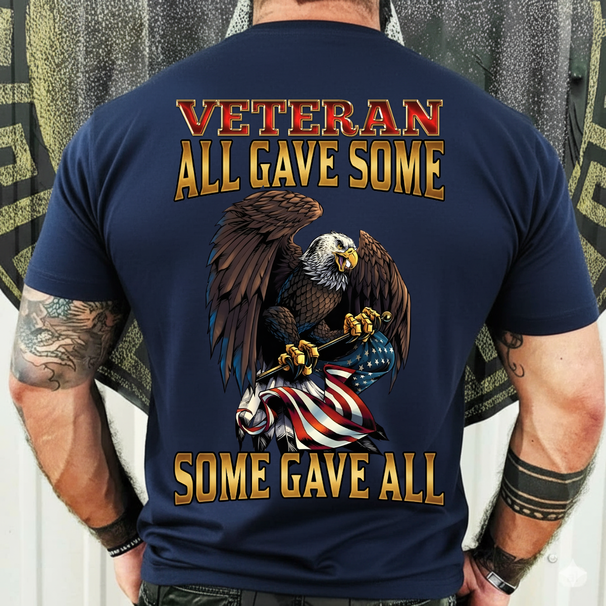 Veteran T-Shirt, Sweatshirt, Hoodie – All Gave Some Some Gave All – Patriotic Bald Eagle Shirt