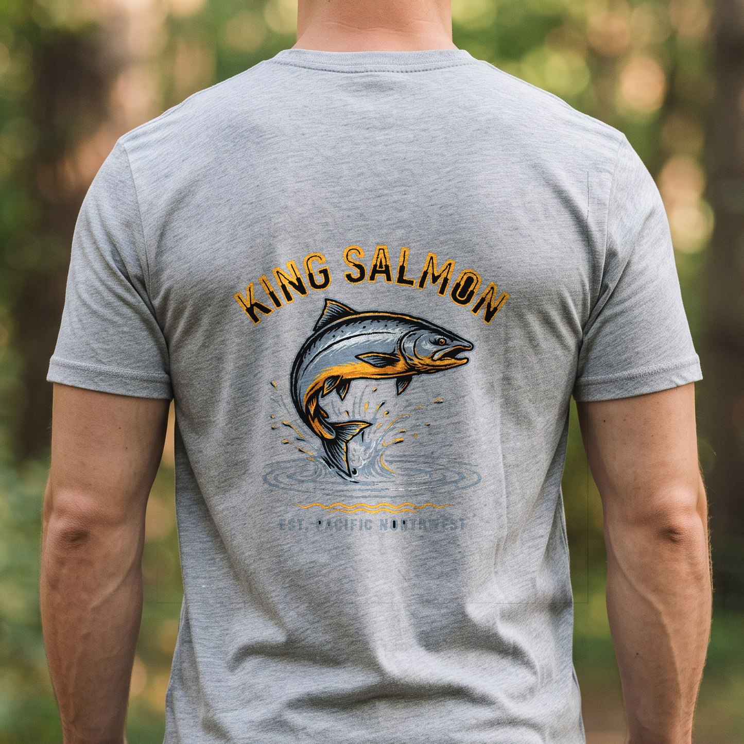 "King Salmon" T-Shirt – Fishing Angler Outdoor Gift for Fishermen