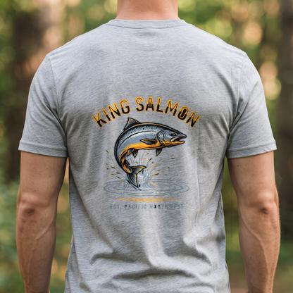"King Salmon" T-Shirt – Fishing Angler Outdoor Gift for Fishermen