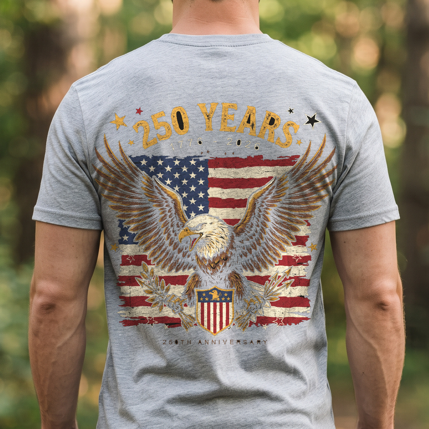 "250 Years" T-Shirt – USA 250th Anniversary 1776-2026 Patriotic Gift